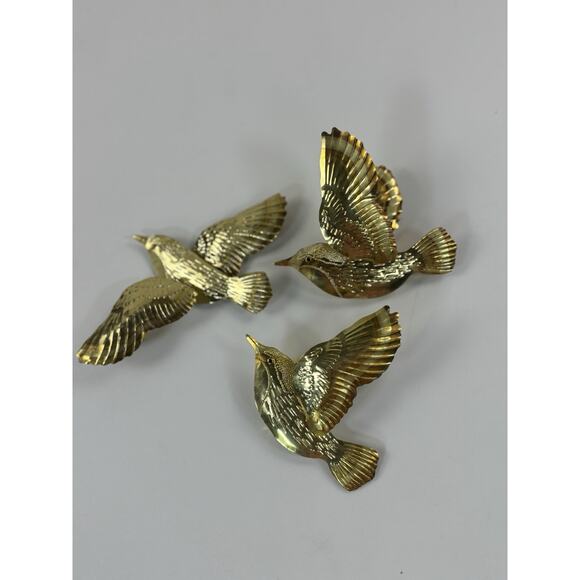 Luxe Gold Bird Wall Decor Set - Picture 2 of 13